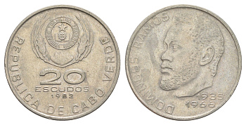 Кабо-Верде 20 эскудо 1982 KM 20 медно-никель 4653-426