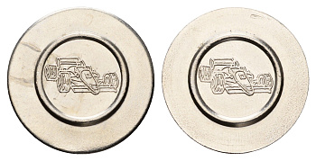 Италия жетон для аренды машине на картинге диаметр 24 мм, вес 5 гр нержавеющая сталь 4670-827