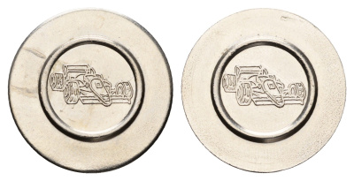 Италия жетон для аренды машине на картинге диаметр 24 мм, вес 5 гр нержавеющая сталь 4670-827