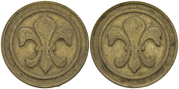 ФРАНЦИЯ ЖЕТОН ND ПЛАТЕЖНЫЙ, ДИАМЕТР 20 ММ. латунь 99-547