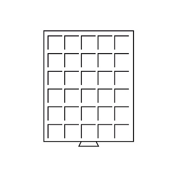 Монетный бокс MB30 на 30 ячеек для монет диаметром до 38 мм. Leuchtturm. 326654