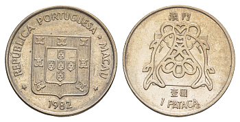 Макао 1 патака 1982 KM 23 медно-никель UNC 4646-731