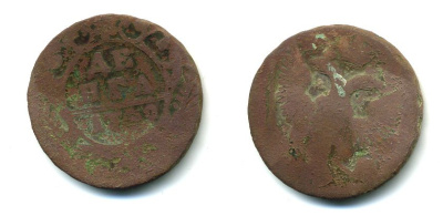 РОССИЯ 1 ДЕНЬГА 1760 53-455