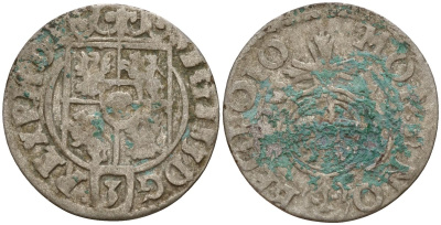 Польша 3 полкера (3 полторака - 1 крейцер) ND (1620-1627) Сигизмунд III Ваза (1587-1632) KM 41 серебро 4158-764