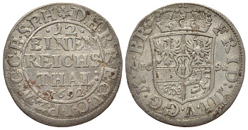 Пруссия 1/12 талера 1692 LCS KM 550 серебро    1522-733