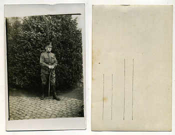 ШВЕЙЦАРИЯ ОТКРЫТКА ND I-АЯ МИРОВАЯ ВОЙНА, СОЛДАТ С САБЛЕЙ бумага 153-23-22