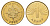 Македония 1 денар 2000 год-тип KM 27 латунь UNC 4688-745