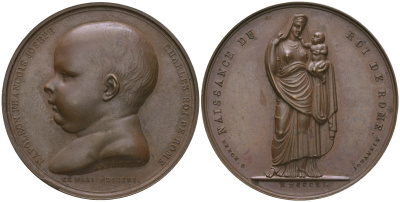 Набор бронзовых французских медалей и медальонов 1810 года. Оригинальный комплект. 0-0-02