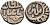 Индия 2 гани 1266-1287 AD Делийский Султанат, Ghiyath al-Din Balban биллон 192-743