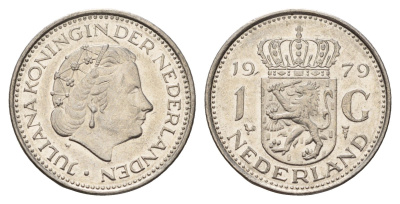 Нидерланды 1 гульден 1979 Юлиана (1948-1980) KM 184a никель 3336-835