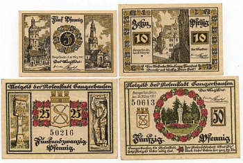 РОЗЕНШТАДТ 5 10 25 50 ПФЕННИГОВ 1921 ГОРОД бумага	UNC (пресс) 70-1811