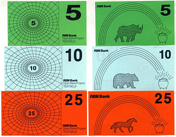 НИДЕРЛАНДЫ НАБОР ИЗ 6 БАНКНОТ ND НА ОТКРЫТИЕ БАНКА ABN (5, 10, 25, 50, 100, 250) бумага UNC (ПРЕСС) 7146-2-1-1