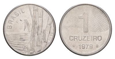 Бразилия 1 крузейро 1979 Сахарный тростник KM 590 нержавеющая сталь 4655-1121