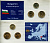 Болгария набор из 3 монет (1, 2 и 5 стотинок) 2000 в красочном блистер, в запайке KM 237a, 239a и 230a UNC 4-3-2-49