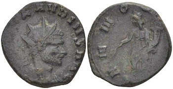 Римская Империя антониниан 268 - 269 Клавдий II Готский, PROVIDENTIA AVG, Рим (возможно, имитативная чеканка) RIC 91 биллон 1073-17-112