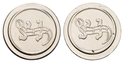 Италия жетон скорпион, диаметр 24 мм, вес 5,6 гр нержавеющая сталь 4670-814