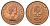 Новая Зеландия 1/2 пенни 1964 Елизавета II (1952-2022) KM 23.2 бронза UNC 89-1524