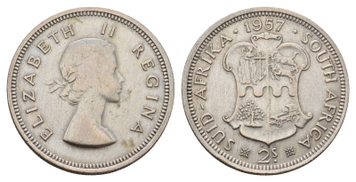 ЮАР 2 шиллинга (флорин) 1957 KM 50 серебро 75-1722