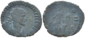 Римская Империя антониниан 270 КВИНТИЛЛ, IMP C M AVR CL QVINTILLVS AVG, бюст императора / APOLLINI CONS, Аполлон, Рим RIC 9 биллон 1073-20-47