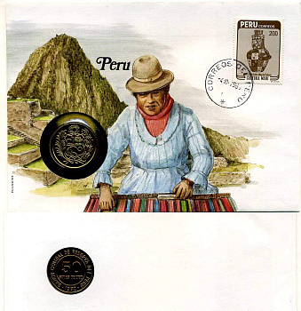 Перу 50 солей 1982 without LIMA, буклет с маркой    UNC  14-01-03-08