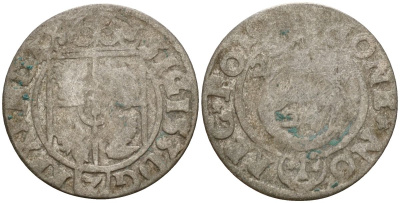 Польша 3 полкера (3 полторака - 1 крейцер) ND (1620-1627) Сигизмунд III Ваза (1587-1632) KM 41 серебро 4158-1147