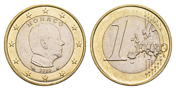 Монако 1 евро 2020 KM 194 биметалл UNC 4654-816