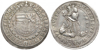 Австрия, Священная Римская империя 1 талер 1628 Эрцгерцог Леопольд (1618) 1625-1632 Dav. 3338 серебро 00-815-65