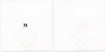 США СУХОЙ ОТТИСК ПЕЧАТИ 1993 SEAL CORPORATE, NEW YORK бумага UNC (ПРЕСС) 8615-74-2-2