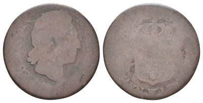 Франция 1/2 соль 1768-1774 Людовик XV (1715-1774) KM 544 медь 4707-655