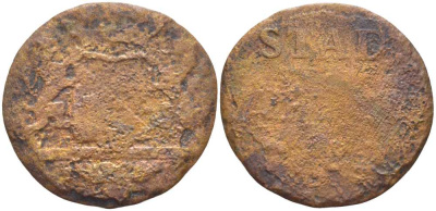 УТРЕХТ, НИДЕРЛАНДЫ 1 ДУИТ XVIII ВЕК KM 91 медь 175-723