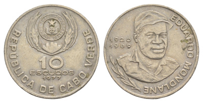 Кабо-Верде 10 эскудо 1977 KM 19 медно-никель 4641-1226