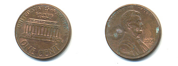 США 1 ЦЕНТ 2004 D ЛИНКОЛЬН KM 201b цинк плакированный медью 179-554