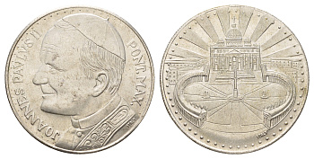 Ватикан медаль в честь избрание папой римским Иоанна Павла II ND (1978) Иоанн Павел II, Площадь Святого Петра, диаметр 35 мм, вес 15,7 гр медно-никель плакированный серебро 4117-913