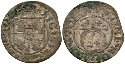 Польша 3 полкера (3 полторака - 1 крейцер) 1622 Сигизмунд III Ваза (1587-1632) Gorecki B.22 серебро 4158-1243
