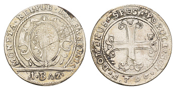 Швейцарские Кантоны, Люцерн 1 батцен = 10 раппенов 1796 KM 92 серебро 603-1424