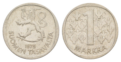 Финляндия 1 марка 1975 KM 49a медно-никель 4648-537