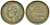 ФРАНЦИЯ 20 ФРАНКОВ 1950 В, 4 ПЕРА KM 917.2, LE FRANC 402.4 алюминиевая бронза 4556-153