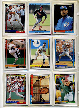 США КАРТОЧКИ БЕЙСБОЛЬНЫЕ 9 штук разных 7501-30