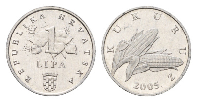 Хорватия 1 липа 2005 KM 3 алюминий aUNC 4702-421