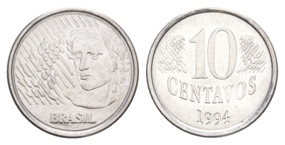 Бразилия 10 сентаво 1994 KM 633 нержавеющая сталь UNC 4644-441