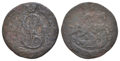 Россия денга 1783? КМ, Екатерина II (1762-1796) Биткин 818 R медь 4630-135