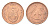 ЮАР 1 цент 2001 герб, капские воробьи KM 221 сталь плакированная медью UNC 4702-834