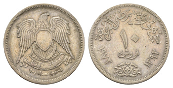 Египет 10 пиастров 1972 KM 430 медно-никель 4673-524