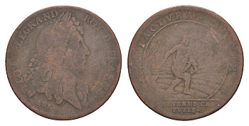 Нюрнберг счетные жетон "Людовик XIV" 1663-1709 Feuardent 2679 медь 1526-721