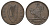 Ирландия 1 пенни 1942 курица с цыплятами KM 11 бронза 4672-735