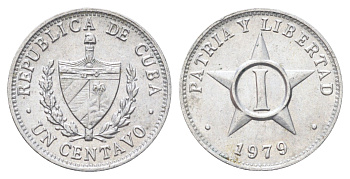Куба 1 сентаво 1979 KM 33.1 алюминий UNC 4697-1129