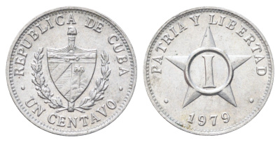 Куба 1 сентаво 1979 KM 33.1 алюминий UNC 4697-1129
