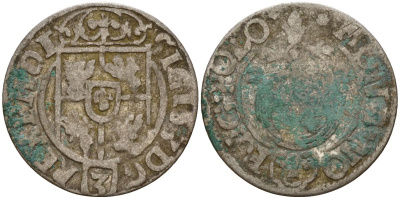 Польша 3 полкера (3 полторака - 1 крейцер) ND (1620-1627) Сигизмунд III Ваза (1587-1632) KM 41 серебро 4158-1157