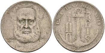 Бразилия 100 рейс 1936 Маркиз Тамандаре KM 536 медно-никель 4115-533