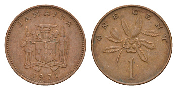 Ямайка 1 цент 1971 KM 45 бронза 4649-1039